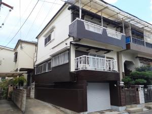 茨木市 | 屋根漆喰補修、外壁塗装、ベランダ防水