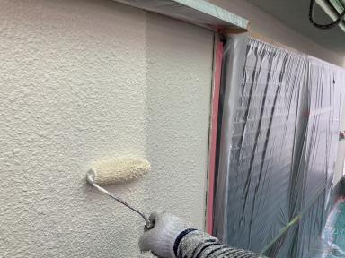 茨木市にて屋根漆喰補修、外壁塗装、ベランダ防水工事を行いました！⑤